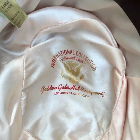 Vintage Golden Gate Hat Co. "Belmont" hat in Brown w/ Feather pork pie fedora - Picture 5 of 8